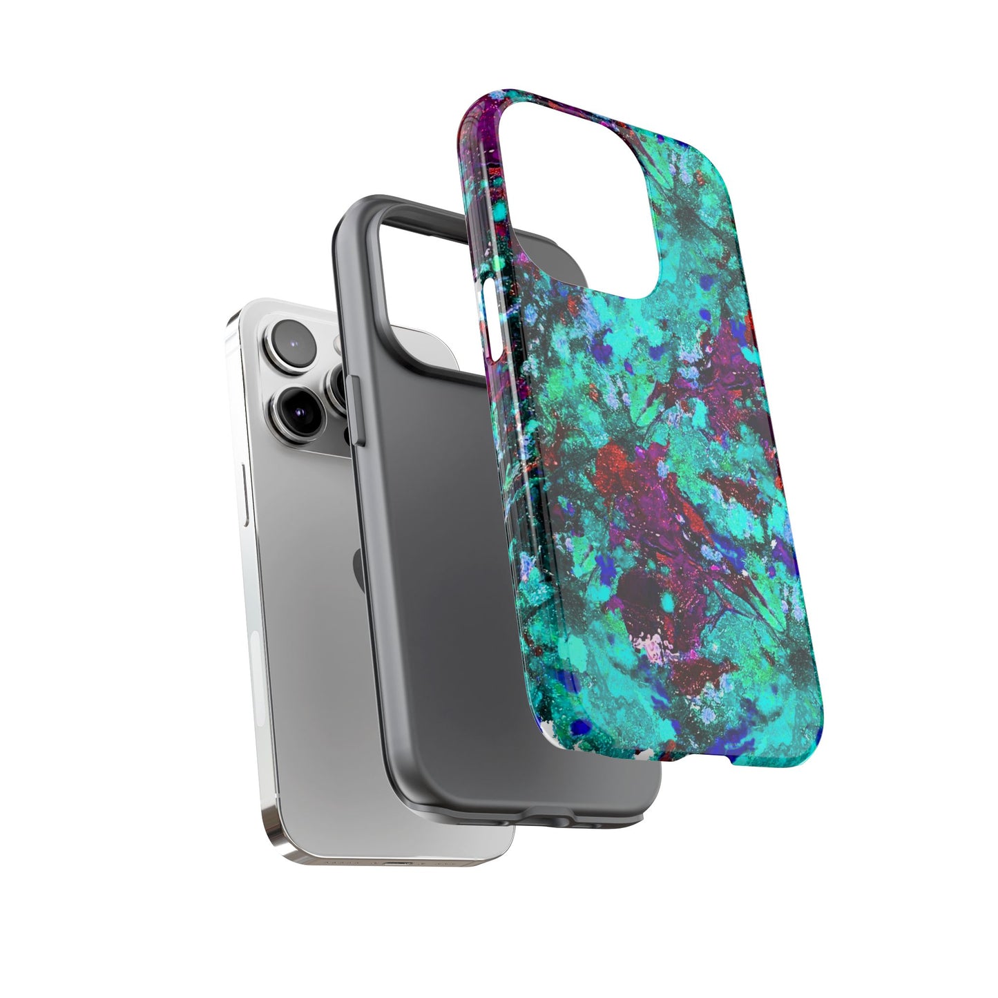 Funda de móvil FLOR AZUL