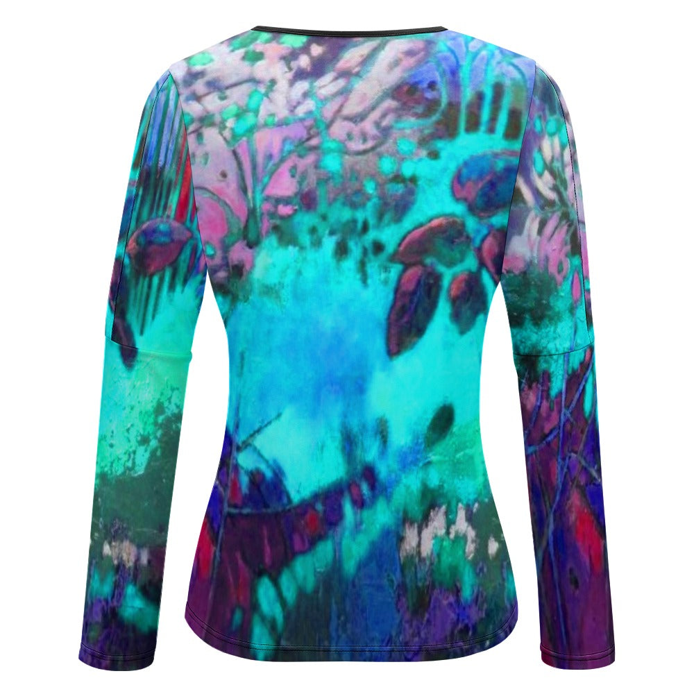 Camiseta manga larga TURQUESA