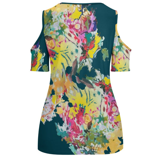 Camiseta hombros descubiertos MARIPOSA