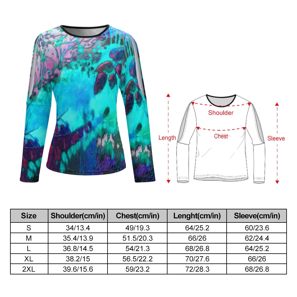 Camiseta manga larga TURQUESA