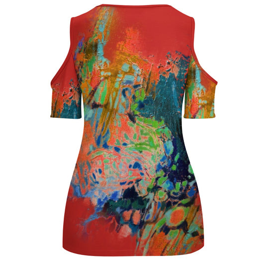 Camiseta hombros descubiertos SALVAJE