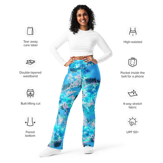 Leggins acampanats. AIGUAMARINA