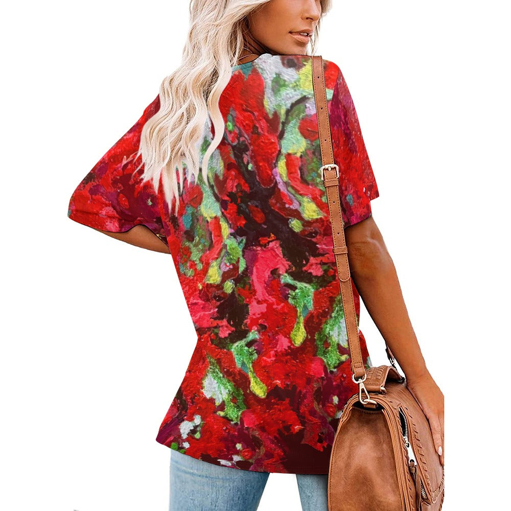 Camiseta ancha VERMELLON