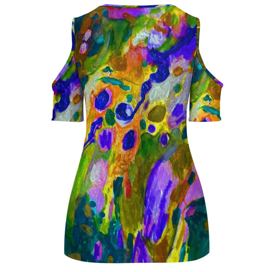 Camiseta hombros descubiertos ARCOIRIS