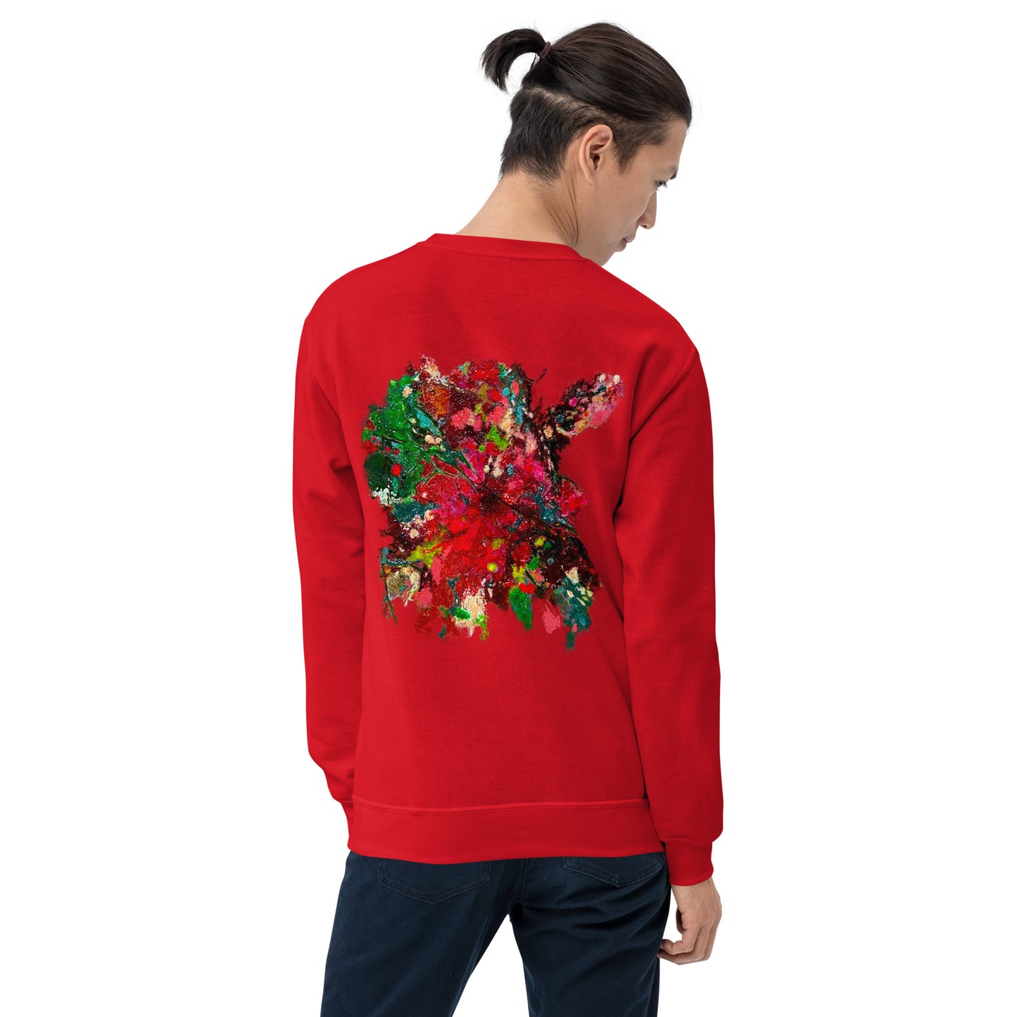 Sudadera FLOR ROJA