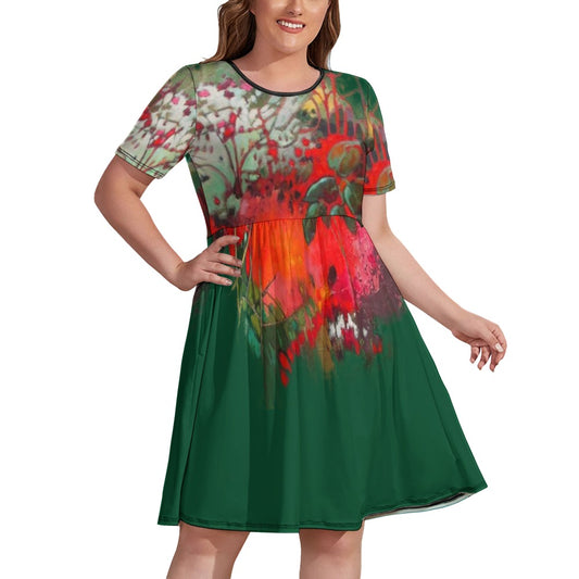 Vestido JARDIN ROJO