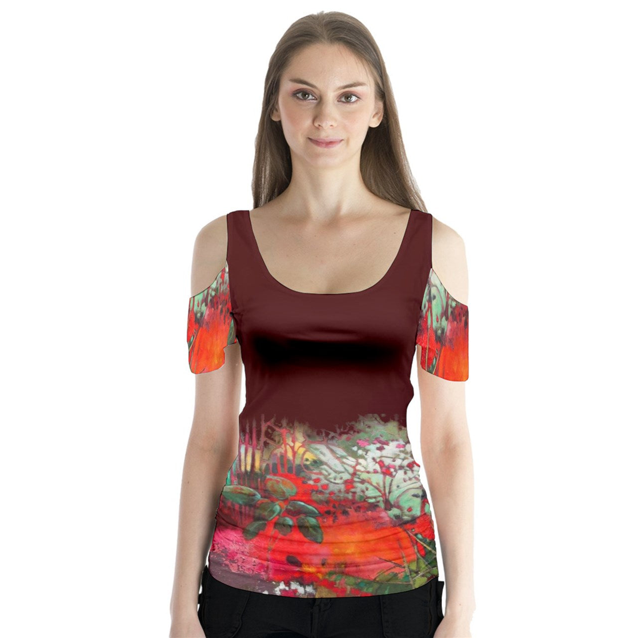 Blusa JARDIN ROJO