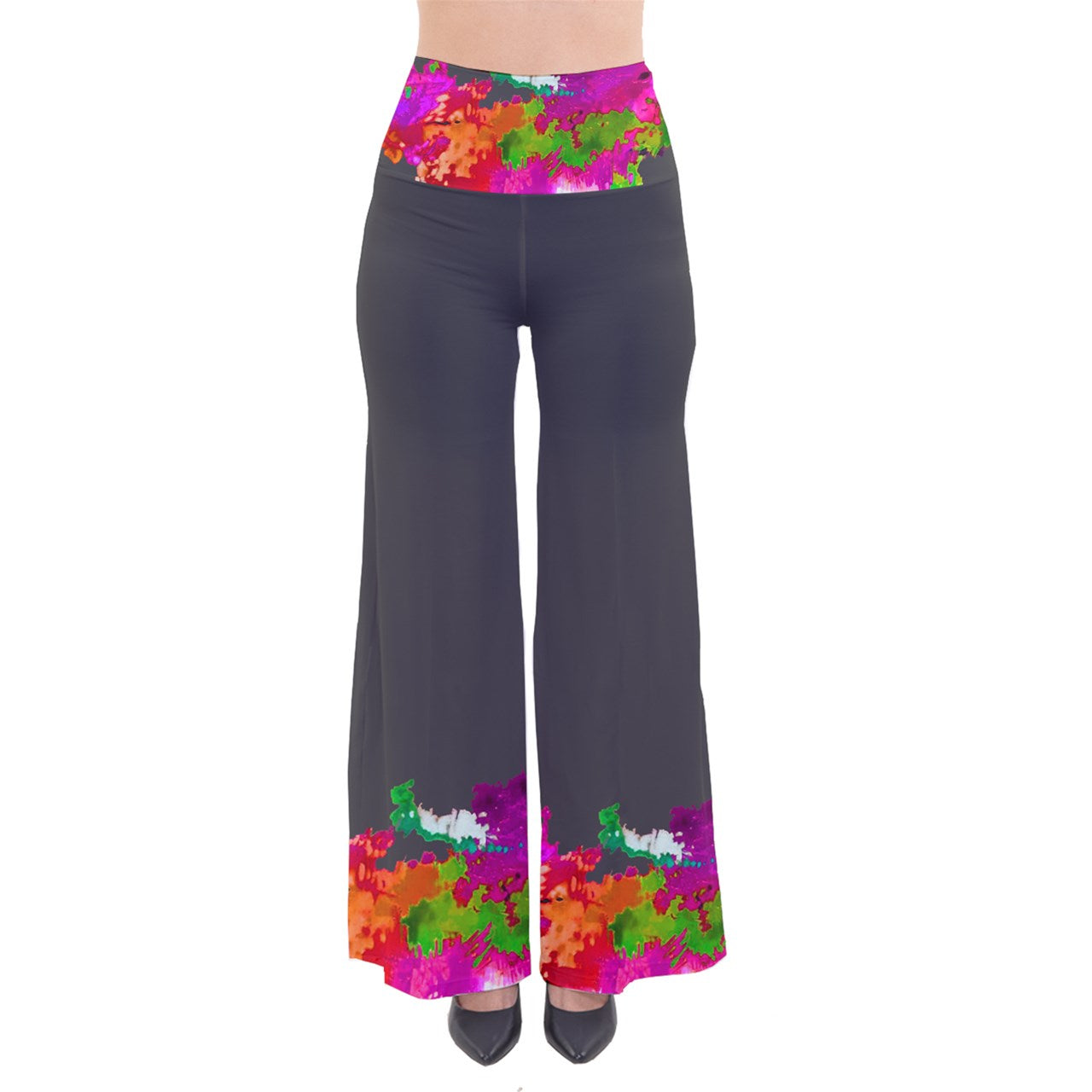 Pantalones anchos JARDIN ROSADO