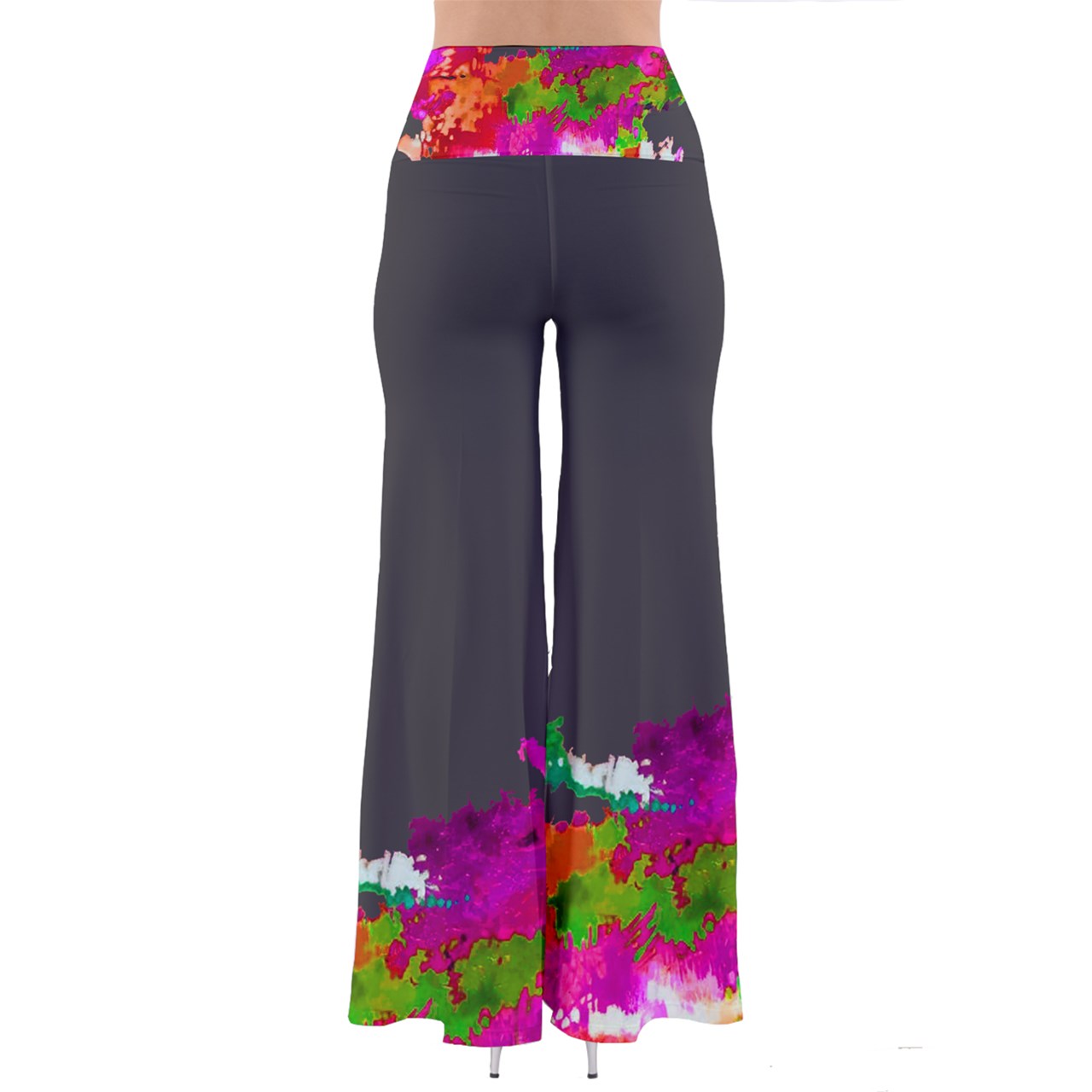 Pantalones anchos JARDIN ROSADO