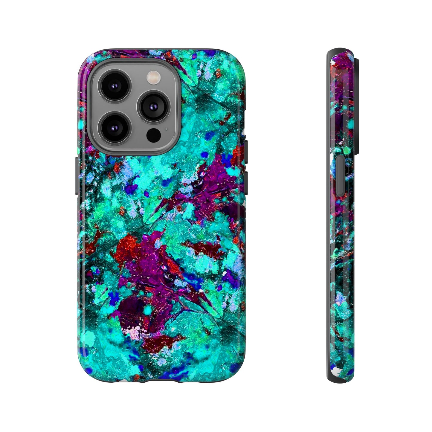 Funda de móvil FLOR AZUL