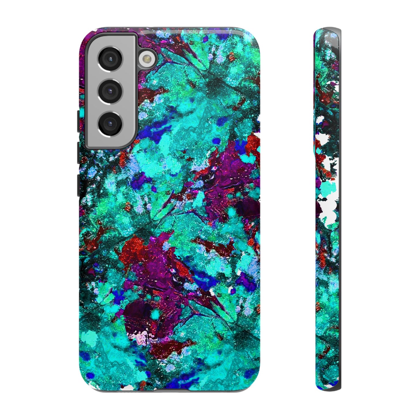 Funda de móvil FLOR AZUL