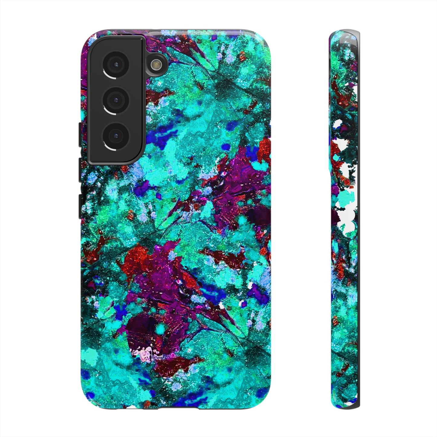 Funda de móvil FLOR AZUL