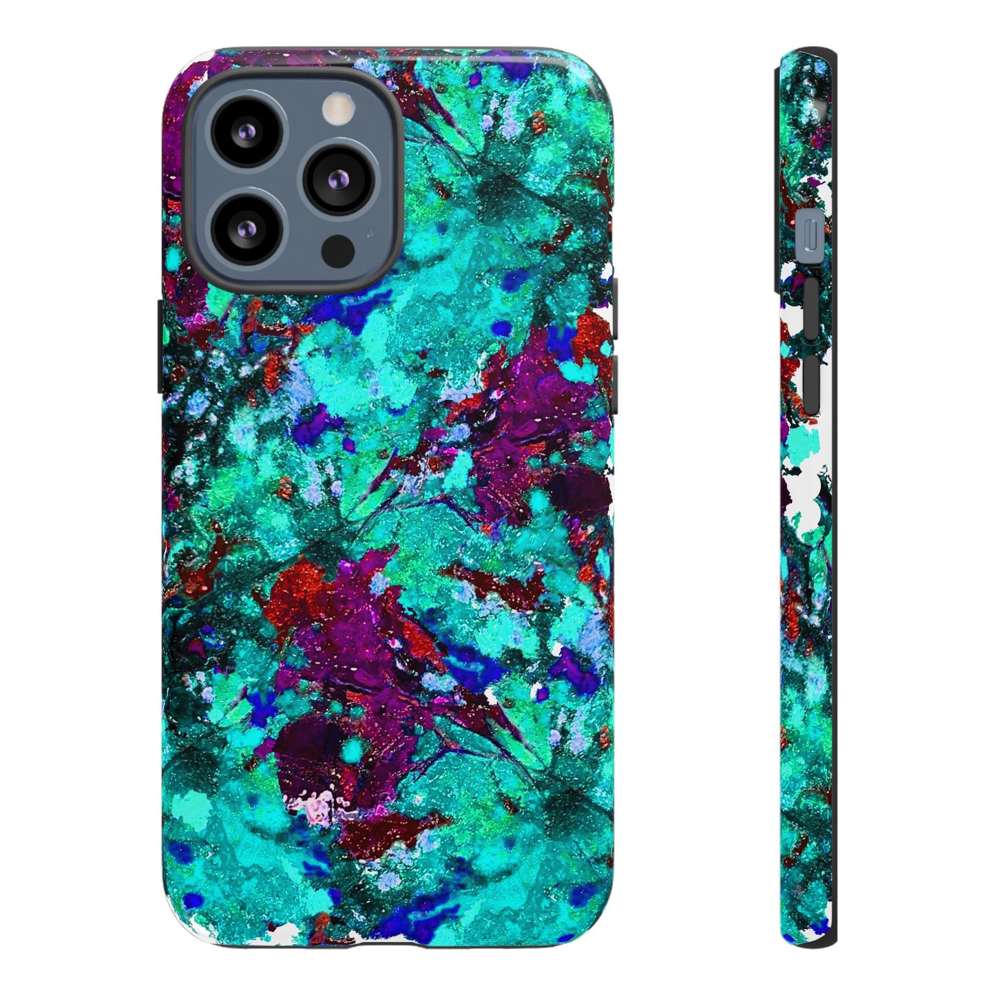 Funda de móvil FLOR AZUL