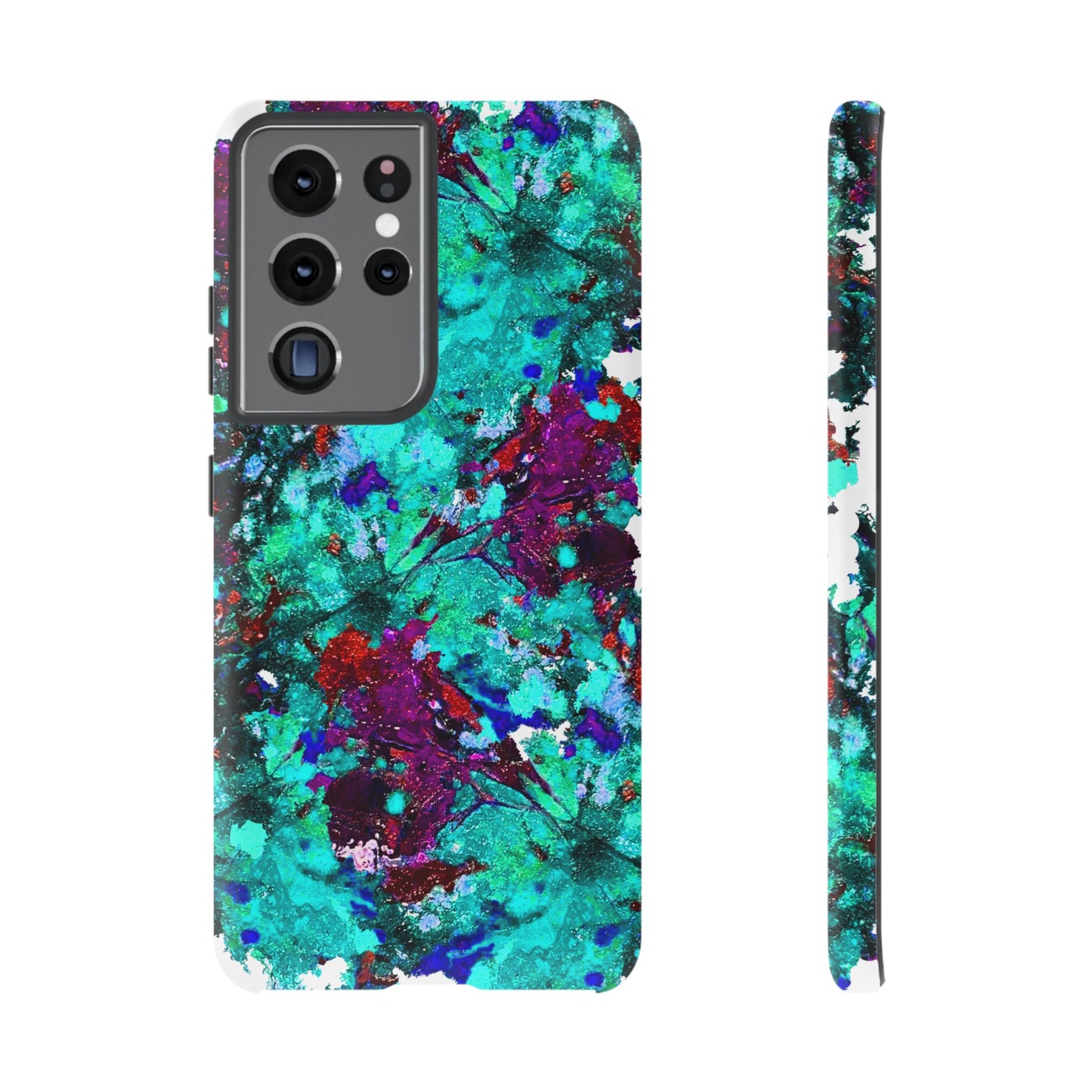 Funda de móvil FLOR AZUL