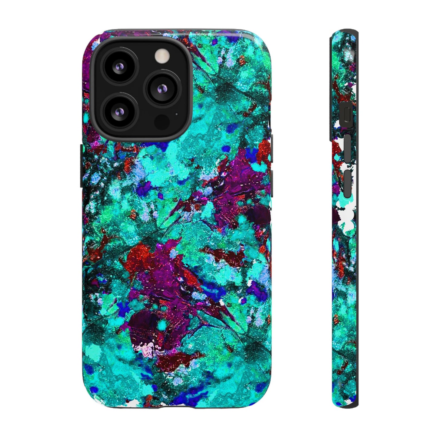 Funda de móvil FLOR AZUL