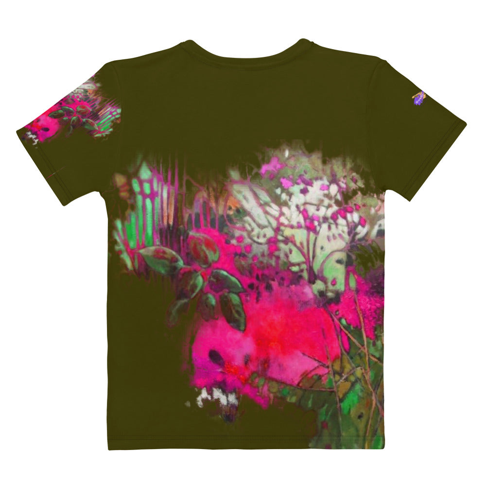 Camiseta manga corta JARDIN ROJO