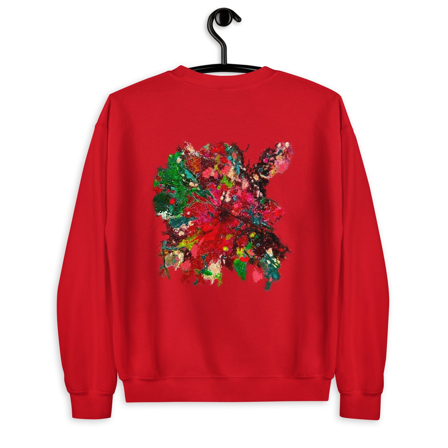 Sudadera FLOR  ROJA