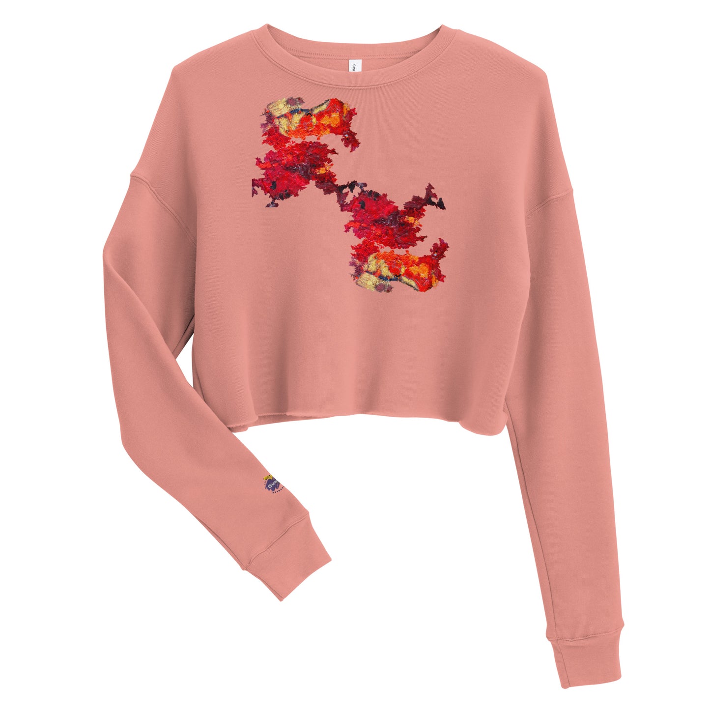 Sudadera corta FLOR DE FUEGO.